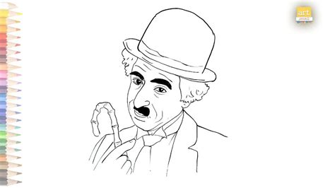 Charlie Chaplin Drawing Easy How To Draw Charlie Chaplin Step By