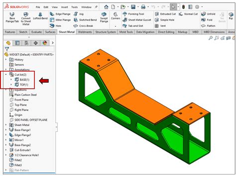 How To Create A Flat Pattern Of A Multibody Part