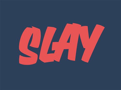 Slay Calligraphy Words Lettering Text Animation