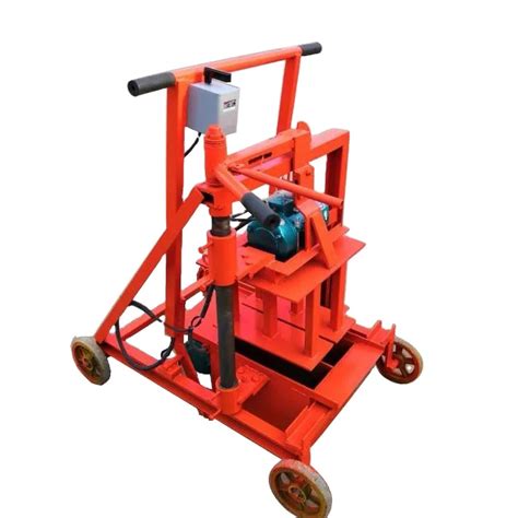 Small Mobile Manual Brick Press Making Machine For Sale