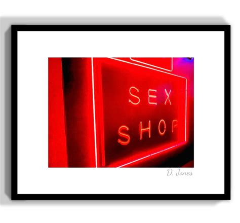 Las Vegas Nevada Sex Shop Neon Sign Sex Shop Night Erotic Sensual Bright Fuchsia Bold Sexy