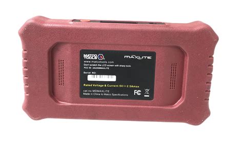 Matco Maxlite Android Based Diagnostic Scanner Property Room