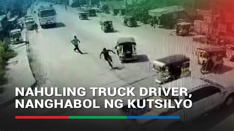 Truck Driver Na Hinuli Hinabol Ng Kutsilyo Ang Enforcer Sa Panabo City