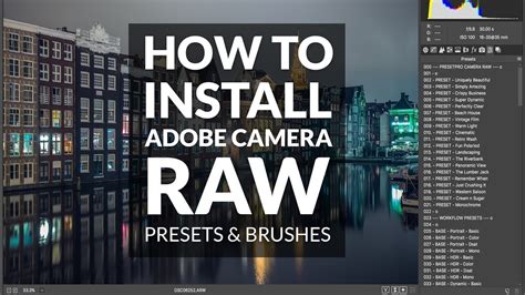 How To Install Camera Raw Presets In Photoshop Cc And Cs6 And Windows 7