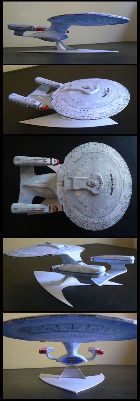 Papercraft Star Trek Uss Es A Daedalus Class Starship Card Paper Models