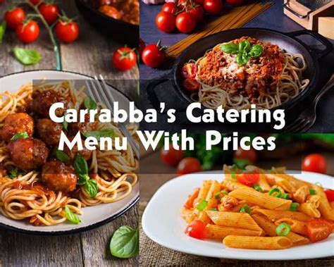 Carrabba’s Catering Menu With Prices (July 2023) - Modern Art Catering