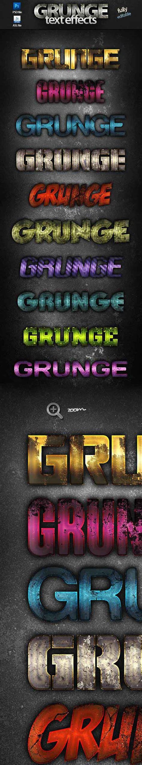 Grunge Text Effects Styles For Photoshop Daz D And Poses Stuffs