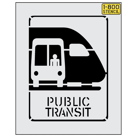 24 Public Transit Stencil 1 800 Stencil
