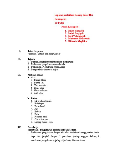 Detail Contoh Laporan Percobaan Ilmiah Koleksi Nomer 13