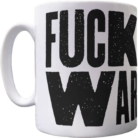 Fuck War Ceramic Mug Redmolotov