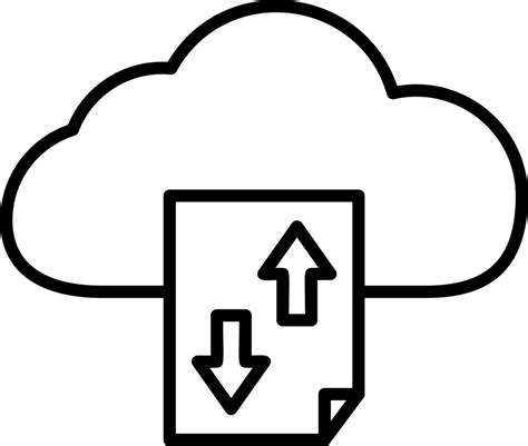 Cloud Storage Vector Icon 20317219 Vector Art At Vecteezy