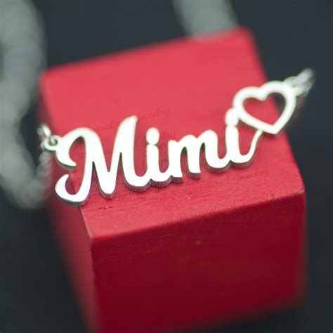 Dainty Mimi Necklace Sterling Silver Gold Mimi Necklace T For