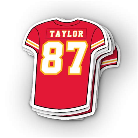 Travis Kelce Taylor Swift Inspired Jersey Sticker Vinylhive