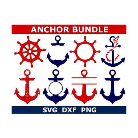 Anchor Svg Nautical Svg Monogram Frame Svg Digital Downlo Inspire Uplift