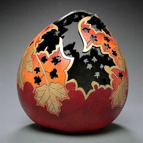 The Delicate Gourd Carving Art By Marilyn Sunderland The Wondrous