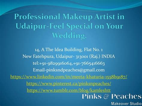 Ppt Professional Makeup Artist In Udaipur Feel Special On Your