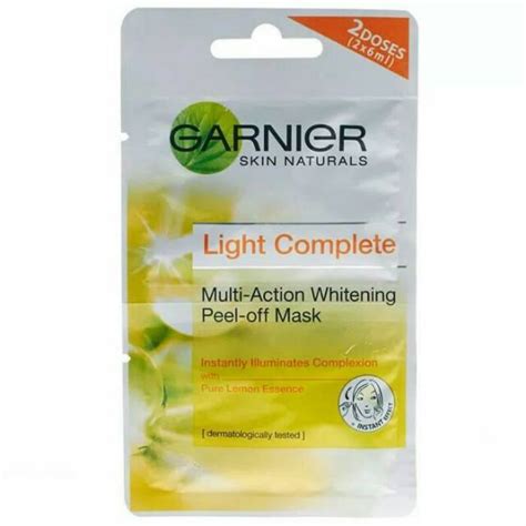 Garnier Light Complete Multi Action Whitening Peel Off Mask Sachet