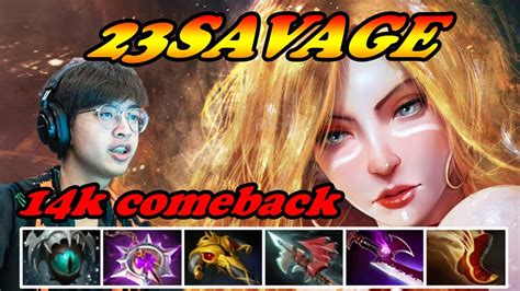 23savage Lina Mid Hard Game Machine Gun Insane Physical Damage Giveaway Dota 2 Orbs Youtube