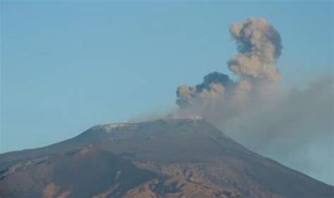 Italy Volcano Eruption New Mount Etna Ash Cloud Explosion Forces