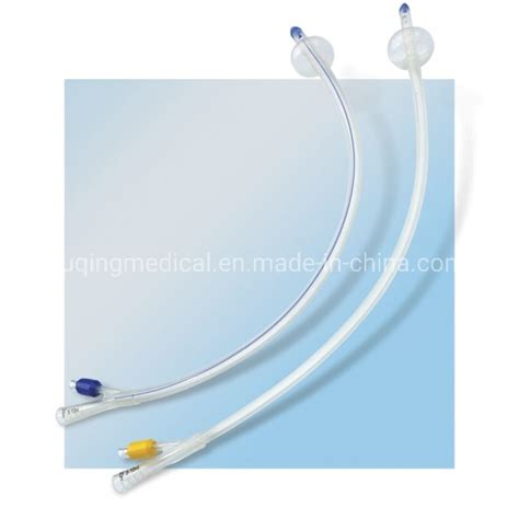 Silicone Foley Catheter Standard Tiemann Type Way Way