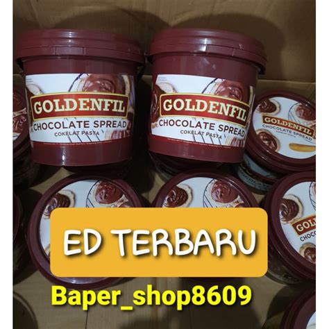 Jual Goldenfil Chocolate Spread 1 Kg ED TERBARU MAR OKT 2022 GOSEND