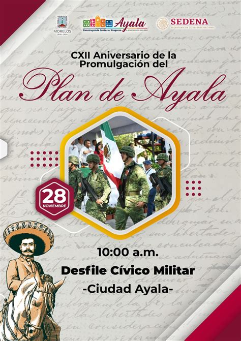 Desfile C Vico Militar Por Aniversario Del Plan De Ayala Bolet N De