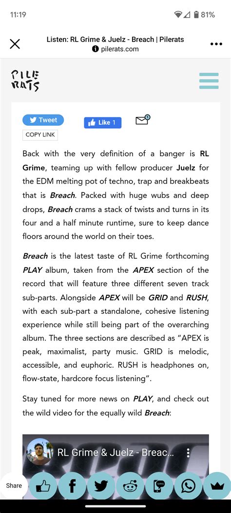 Rl Grime Album Info Can Anyone Verify If Real Or Fake News R Trap