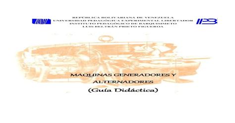 Guía Didáctica Maquinas Eléctricas Transformadores Y Alternadores