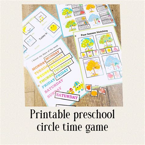 Preschool Kindergarten Circle Time Activities, Homeschool Preschool ...