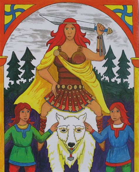 Jarnsaxa, Thor's Mistress | Norse goddess, Norse mythology, Norse symbols