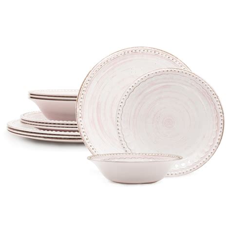 Zak Designs French Country House Dinnerware Piece Melamine Set