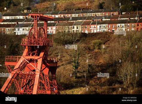 The Old Lewis Merthyr Pit Head Winding Gear At The Rhondda Heritage