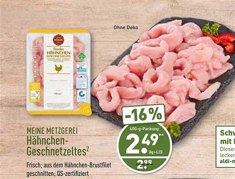 Meine Metzgerei H Hnchen Geschnetzeltes Angebot Bei Aldi Nord