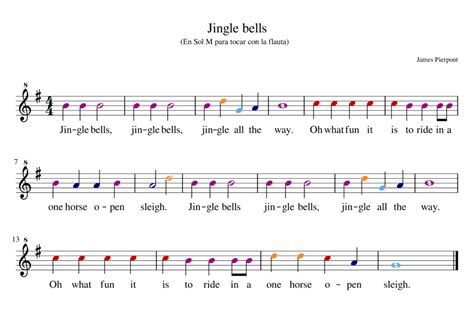 Longitud Contador Simplificar Notas Musicales De Flauta Jingle Bells