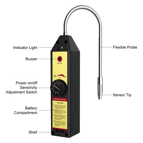 Leak Detector Freon Cfc Hfc Halogen Gas Refrigerant Air Monitor Conditioning R22a R134a Gas