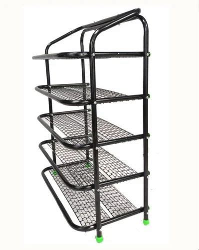 Powder Coated Metal Shoes Rack 5 Shelves Free Standing At Rs 500 In