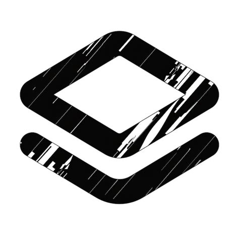 Layers Icon Black And White Diagonal Texture Premium Ai Generated Image