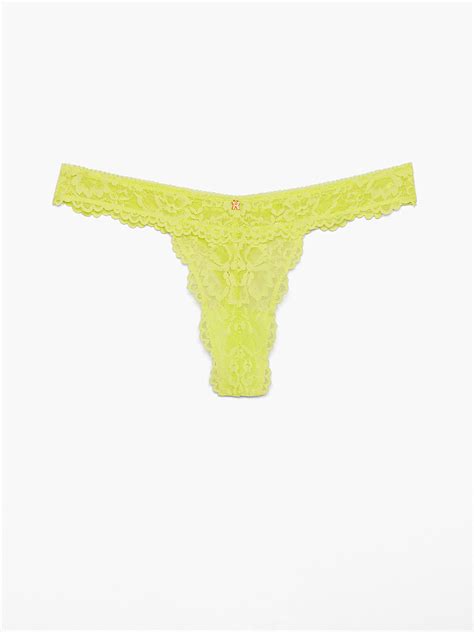 Floral Lace Thong Panty In Yellow Savage X Fenty