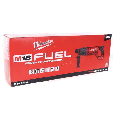 Milwaukee M18 Fuel Chd 0 18v Cordless Brushless D Handle Sds Rotary Hammer Drill Body Only