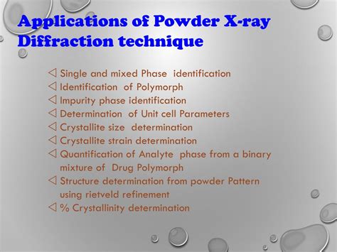 Ppt Powder X Ray Diffraction Technique Powerpoint Presentation Free