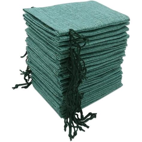 30Pcs 10X15Cm Sachets En Jute Pochettes Sachets En Lin Sac Cadeau