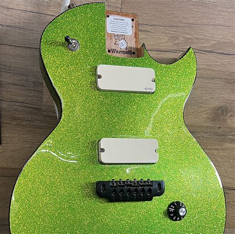 Warmoth Les Paul Regal 2023 Green Goblin Flake Gloss Reverb