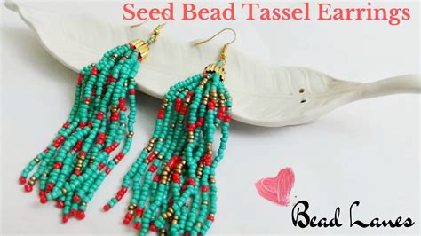 How To Make Seed Bead Tassel Earrings L සිංහල Youtube