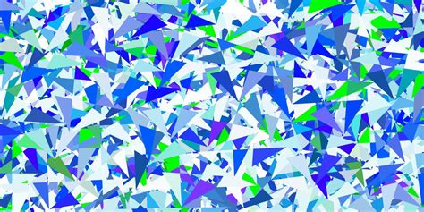 Light Blue Green Vector Backdrop With Triangles Lines Vector