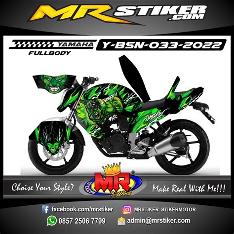 Stiker Motor Decal Yamaha Mx King Techno Gray Line Gold Grafis Stiker