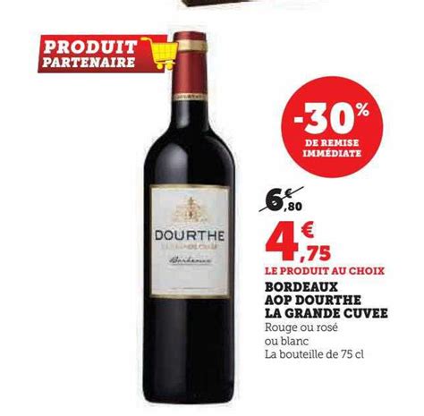 Promo Bordeaux Aop Dourthe La Grande Cuv E Chez U Express Icatalogue Fr