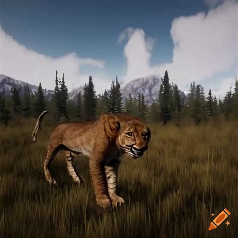 Unreal Engine Scene With A Liger In Winter On Craiyon