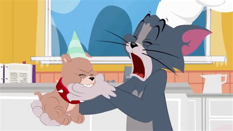 Image - Birthday Bashed - Tyke bites Tom's hand.PNG | Tom and Jerry ...