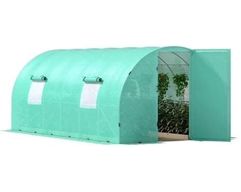 Papababe 20x10x7 5 FT Extra High Large Walk In Greenhouse For Outdoors