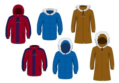 Winter Jacket Vector Set Download Free Vector Art Stock Graphics